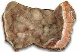 Colorful Quartz Encrusted Dryhead Agate Section - Montana #324129-2